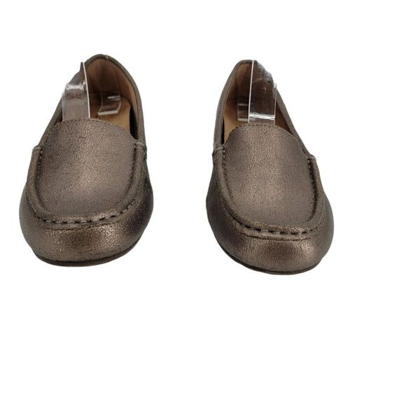Vionic Moccasins Debbie Metallic Leather Rose Gold Driving Loafers Flats Sz 7.5‎ - Picture 9 of 11